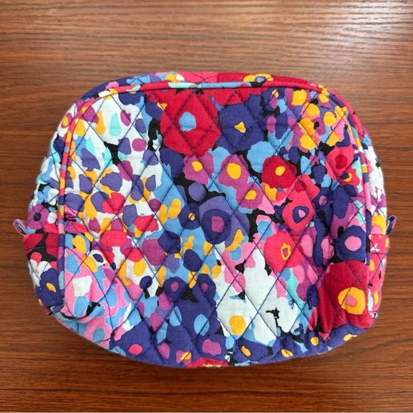 Vera Bradley - Colorful Impressionista Small Zip Cosmetic In EUC About 8x6 In - Picture 2 of 6